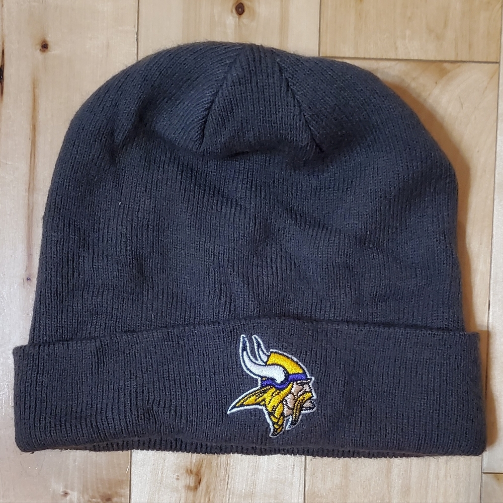 NEW NFL Team Apparel MN Vikings Beanie (OS)